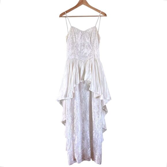 Vintage Dresses & Skirts - Roberta Of California Vintage 1980’s White Strapless Formal Dress